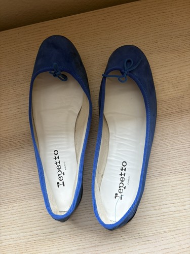 Repetto blue suede shoes - sz, 39