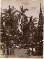 Photo Albuminé Birmanie Burma Myanmar Vers 1880