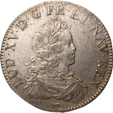 Louis XV (1715-1774) Ecu de France 1723 Paris flan neuf