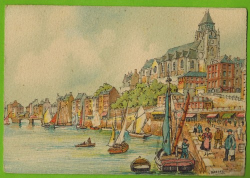 Carte postale port et - carte, postale-le