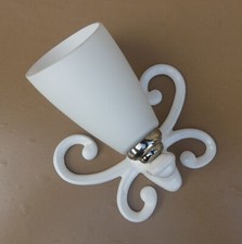 Applique fonte émaillée "papillon" déco salle de bain chambre couloir luminaire