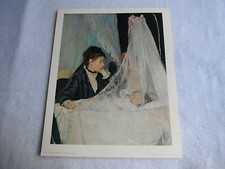Ancienne Lithographie Berthe Morisot  " Le berceau " Edition Braun & Cie