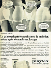publicité Advertising  1222  1966  Playtex   gaine wonderplastic sous vetements