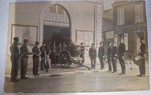 Carte photo sapeurs - carte, sapeurs-pompiers