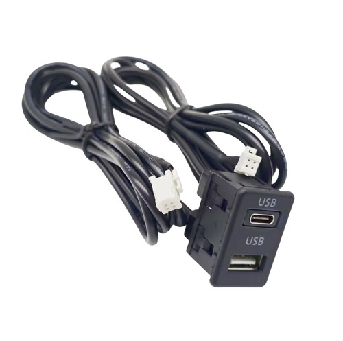 Car dash flush mount - dual, usb