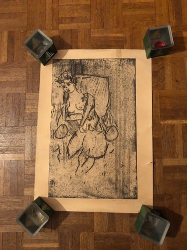 Superbe gravure originale de - superbe,