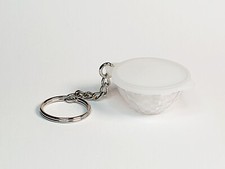 Porte-clés Bol Couvercle Boite Transparent Prisme TUPPERWARE RARE Miniature