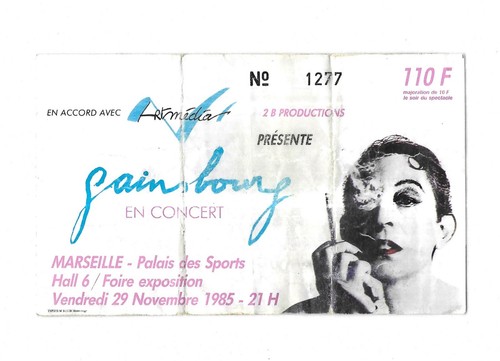Rare ticket billet concert - rare,