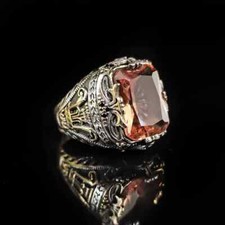 Solid Sterling 925 Silver The Ottoman heritage of high jewelry Men's Ring