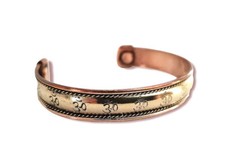 Bracelet Anti-Douleurs Cuivre Aimants - OM Mantra