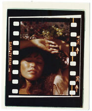 Photo couleur contact agrandit / soleil d'automne / femme sieste 