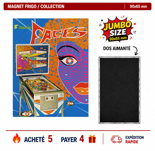 Magnet frigo faces 90x65 - frigo, mm