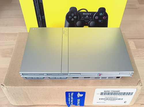 Ps2 slim silver scph 77004 - ps2, scph-77004
