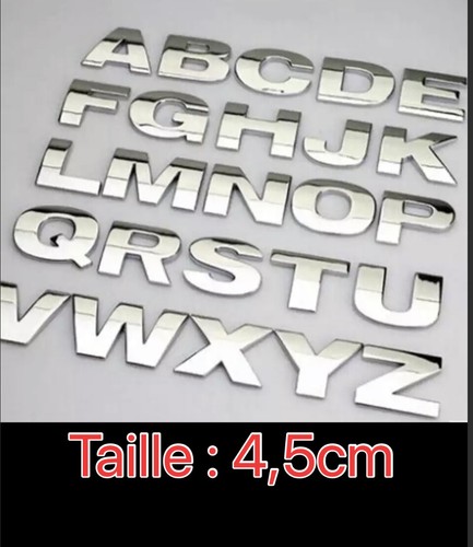 Lettre chiffre 3d - 4,5,