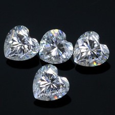 Lot de 4 pièces cœur naturel 4,00 ct DE couleur VVS1 diamant blanc brillant 6...