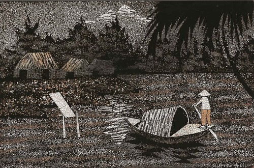 Tableau laque artisanat - laque,