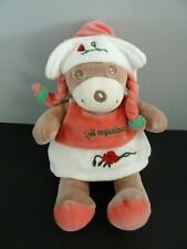 913. DOUDOU PELUCHE TAKINOU JOLI COQUELICOT OURS KOALA  ROBE CHAPEAU 23cm NEUF*