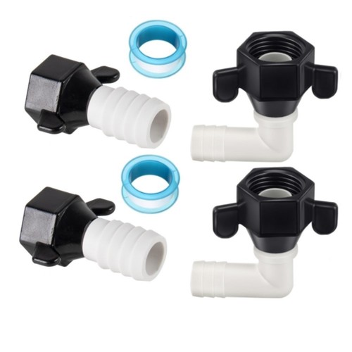Adaptateur coude barbelé