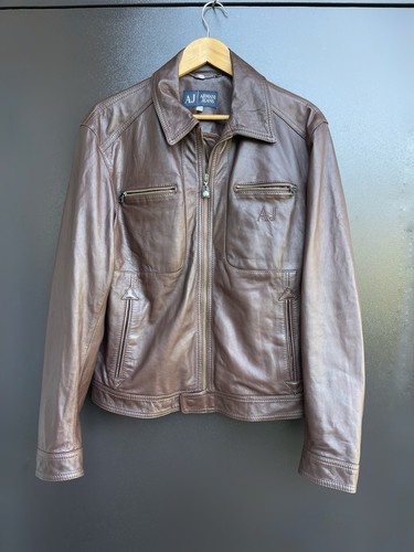 Veste cuir véritable aj - en,
