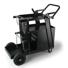 VEVOR Chariot de Soudage Poste à Souder 2 Niveaux 4 Tiroirs 120kg​​ Roues 360°