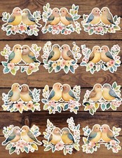 Pretty Pastel Birds Die Cut