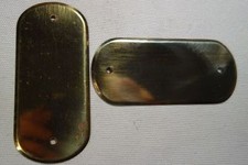 4 Equerres rectangle  en laiton fin 40 X 90 pour valise et malle