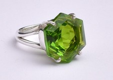 Bague péridot pierres