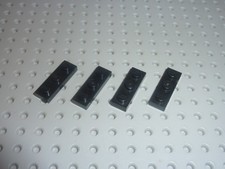 Lego plate 1x3 black - 4, x