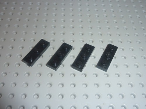 Lego plate 1x3 black - x,