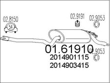 SILENCIEUX ARRIèRE MERCEDES