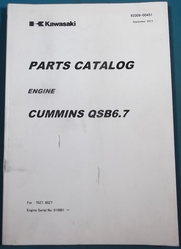 Kawasaki 70z7 80z7 cummins - kawasaki,