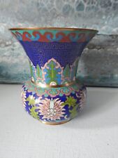Lot de 2 vases en email cloisonnés chinois anciens