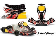 Autocollants Graphiques De Karting Pour KG Freeline Birel Cadet TFLAMES R K