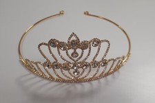 Serre-tête couronne Diadème Accessoire Cheveux doré Mariage Déguisement (D)/EBQJ