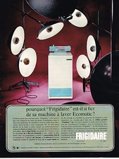 PUBLICITE ADVERTISING 015  1966  FRIGIDAIRE  lave linge ECOMATIC