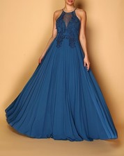 Robe cérémonie mariage bleu