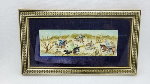 Cadre ancien scene chasse - cadre,