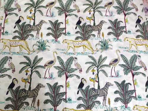 Scène jungle tissu - scène,