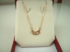 Joli Collier mini Ailes d'Ange en Alliage serti de Strass Transparent