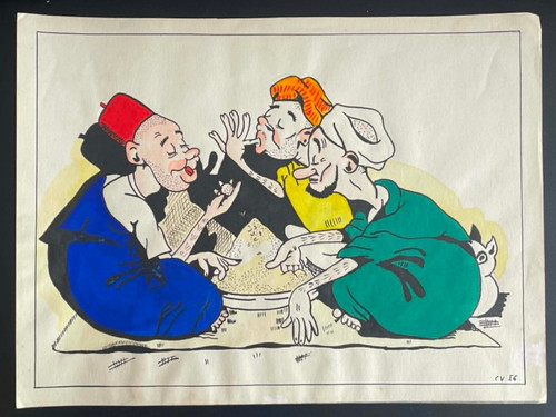 Vieux papier dessin original - papier,