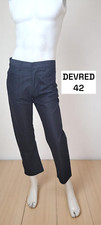 Devred Taille 42 Superbe pantalon gris foncé anthracite homme coton mélangé