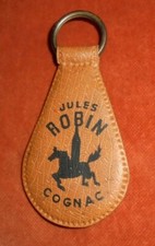 Porte-clés Key ring Rhum Cognac JULES ROBIN - No mignonnette  bouteille / cheval