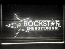 Rockstar Energy Drink Beer Bar LED néon lumineux décor pour club pub taille 8x12