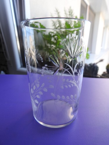 Ancien verre orangeade - ancien, à