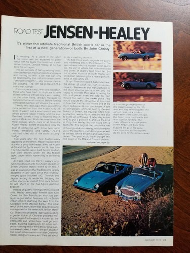 Jensen healey conv road - jensen-healey, test
