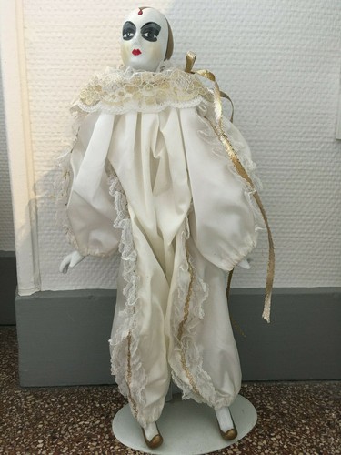 Poupée vintage arlequin - , sur