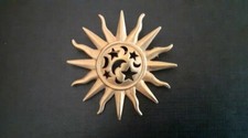 Broche soleil ancienne astres