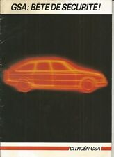 CITROEN GSA - 1985 - dont X3 / catalogue brochure dépliant prospectus