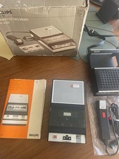 Magnetophone  K7 Philips Vintage Années 1970 Modèle 3302 Avec Micro