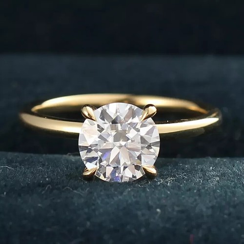 Bague solitaire or jaune - solitaire,